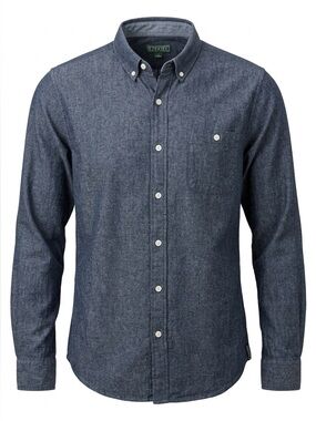 Ezekiel Long Sleeve Navy Button Down Shirt